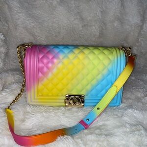 Multicolor cross body bag